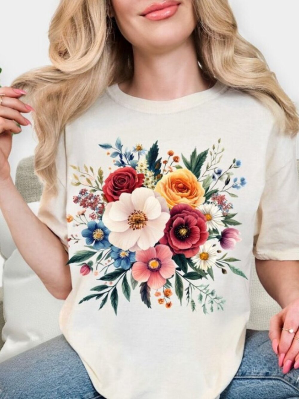Gift For Gardener Ecofriendly Shirt, Wildflower Tshirt
